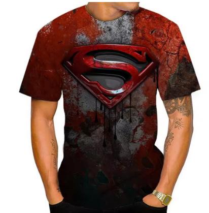 Summer Fashion Cool Superhero 3D Printed Men's T-Shirt Neutral Casual Retro Short Sleeve