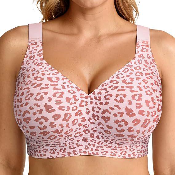 Soft Support Seamless Plus Size Jelly Bra - Comfortable, No Underwire, Big Bust Gathering