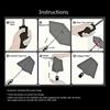 1PC basketball sport Umbrella Portable Folding Umbrella Iron Frame Hole Bone Structure Outdoor Home Umbrella A7