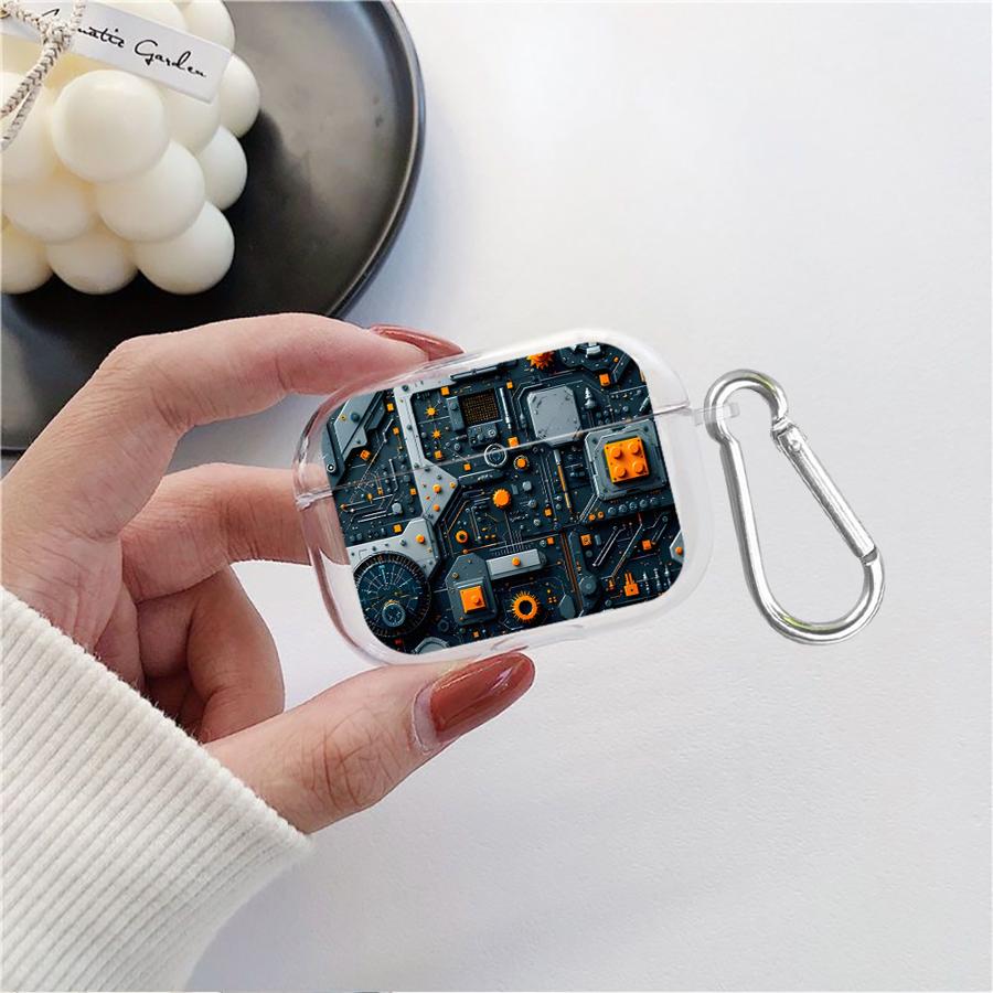 Black Chip Case For Airpods Pro3 1 Pro 2 4 3 Pro2 Clear Earphone Cases Cover