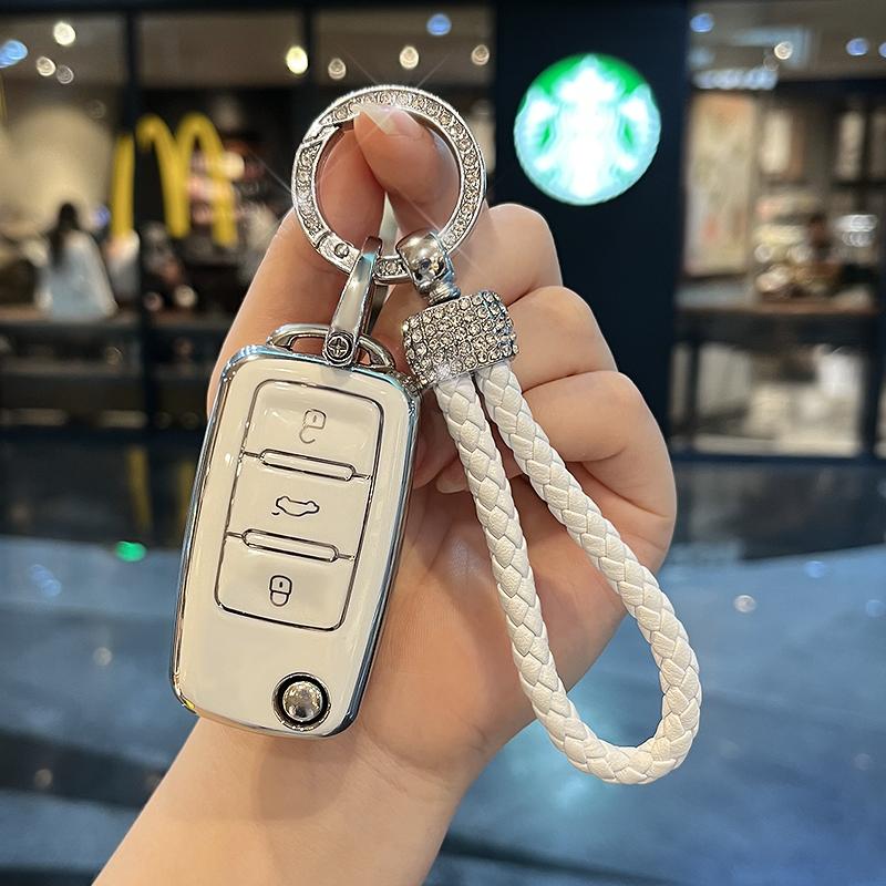 TPU kryt pouzdra na klíče auta pro VW Volkswagen MK7 Golf 7 Passat Tiguan MK2 Pro SEAT Ateca Leon FR 2 Ibiza Pro Škoda Octavia A7