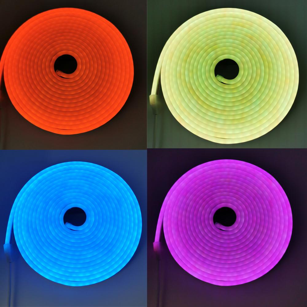 Zigbee3.0 DC12V Neon RGB LED Streifen Dimmbar Smart Control Ambiente Hintergrundbeleuchtung Solf Tape Schrank Licht Raum Dekor für Google