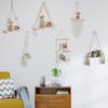 Bohemian Style Decor Wooden White Shelves With String Nordics Display Shelves Wall Mounted Tapestry Shelf Storage Organizer