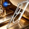 Frosted Hinge Protection for Magsafe Case for Samsung Galaxy Z Fold 8 Ultra 7 6 5 4 Fold8 Wide Clear Black Magnetic Phone Cover