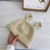 Solid Cartoon Skullies Beanie with Ears Knit Cap Cute Winter Knitted Hat  Men Women
