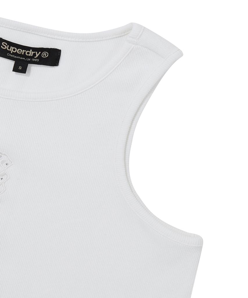 Syupeodeulai W Vintage Rib Sleeveless White