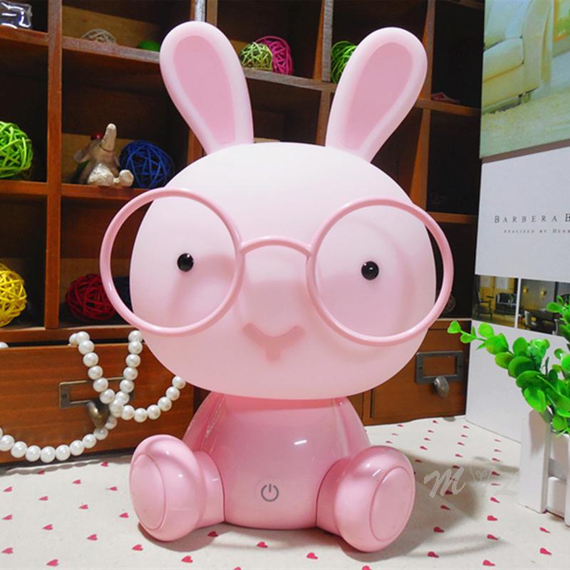 Cute Cartoon Animal Led Night Light for Baby Children's Room Night Lamp Christmas Gift Beside Deco Rabbit Lamp USB Night Lights