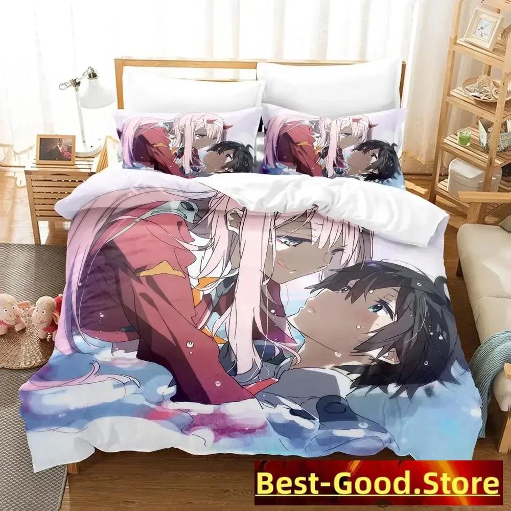 Kawaii  Bedding Set Single Twin Full Queen King Size Bed Set Aldult Kid Bedroom Duvetcover Sets Anime