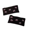 Large Capacity Stationery Bag Bow Embroidered Zipper Portable Pencil Pouch for Students Weekend Tutoring Class Use