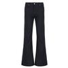Clothes Y2k Low Rise Boot Cut Jeans Woman Casual Black Striped Denim Trousers Streetwear Flare Pants