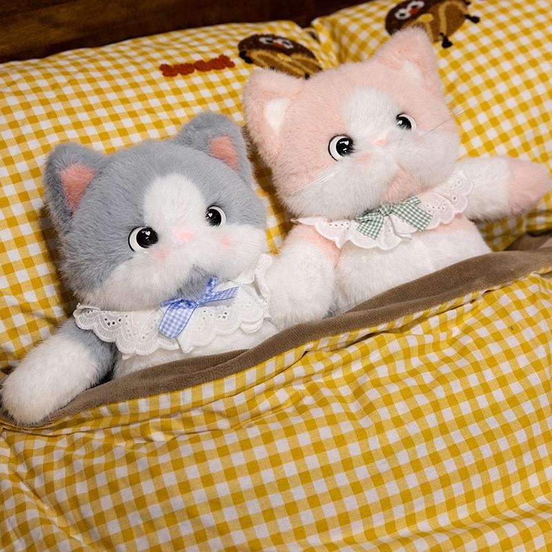 Calico Cat Realistic Plush Toy Soft Stuffed Animal For Girls And Gifts Birthday