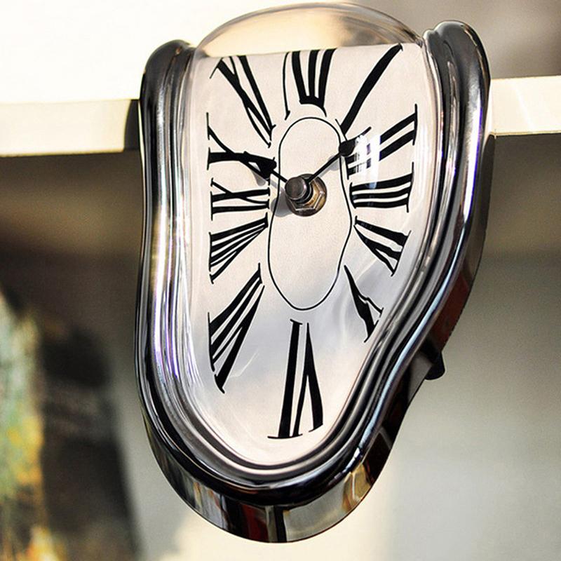 Orologi da parete distorti Decorazione da parete in stile surrealista Salvador Dalì