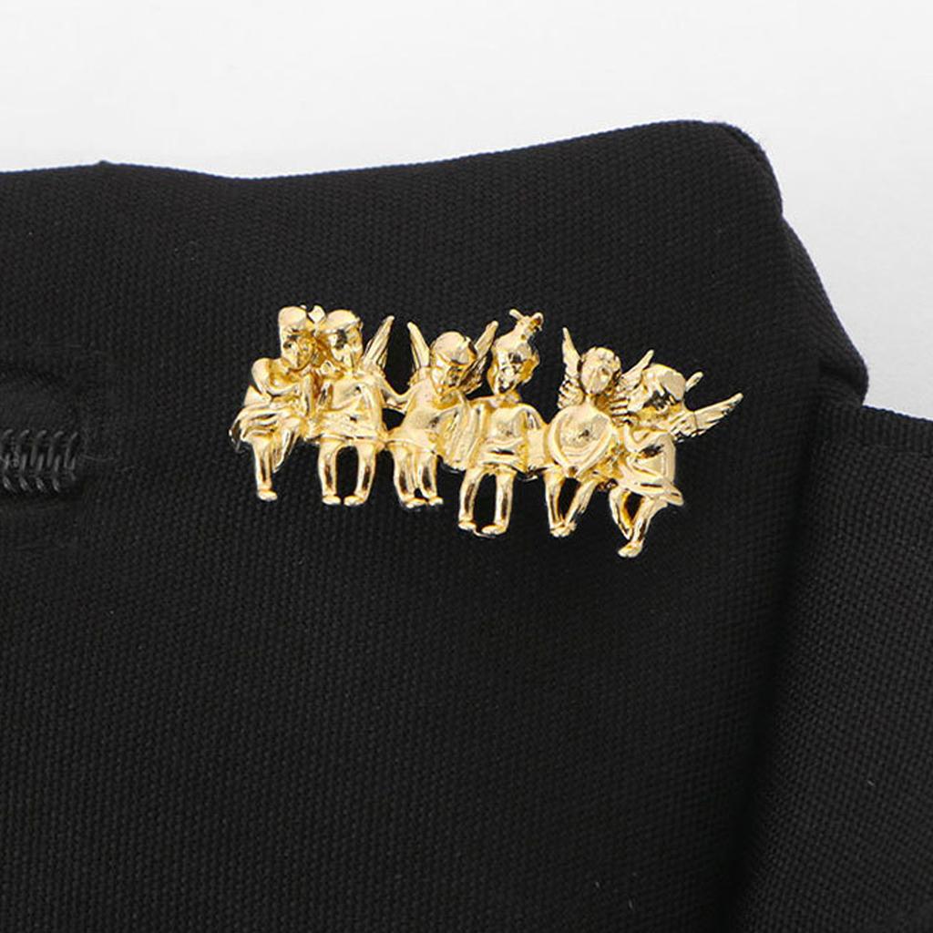 Lovely Little Angel Brooch Elegant Alloy Laple Pin Lightweight Chest Decoration Jewelry Gift For Women Girls