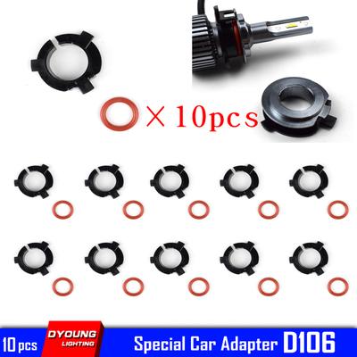 10pcs Adapter H7 For Hyundai Nissan Led Holder For Kia Sportage Headlight Car Base D106 L02 Led Lamp Retainer