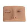 Lash Mannequin Head Removable Silicone Replacement Eyelash Mannequin Head for Training Light Brown