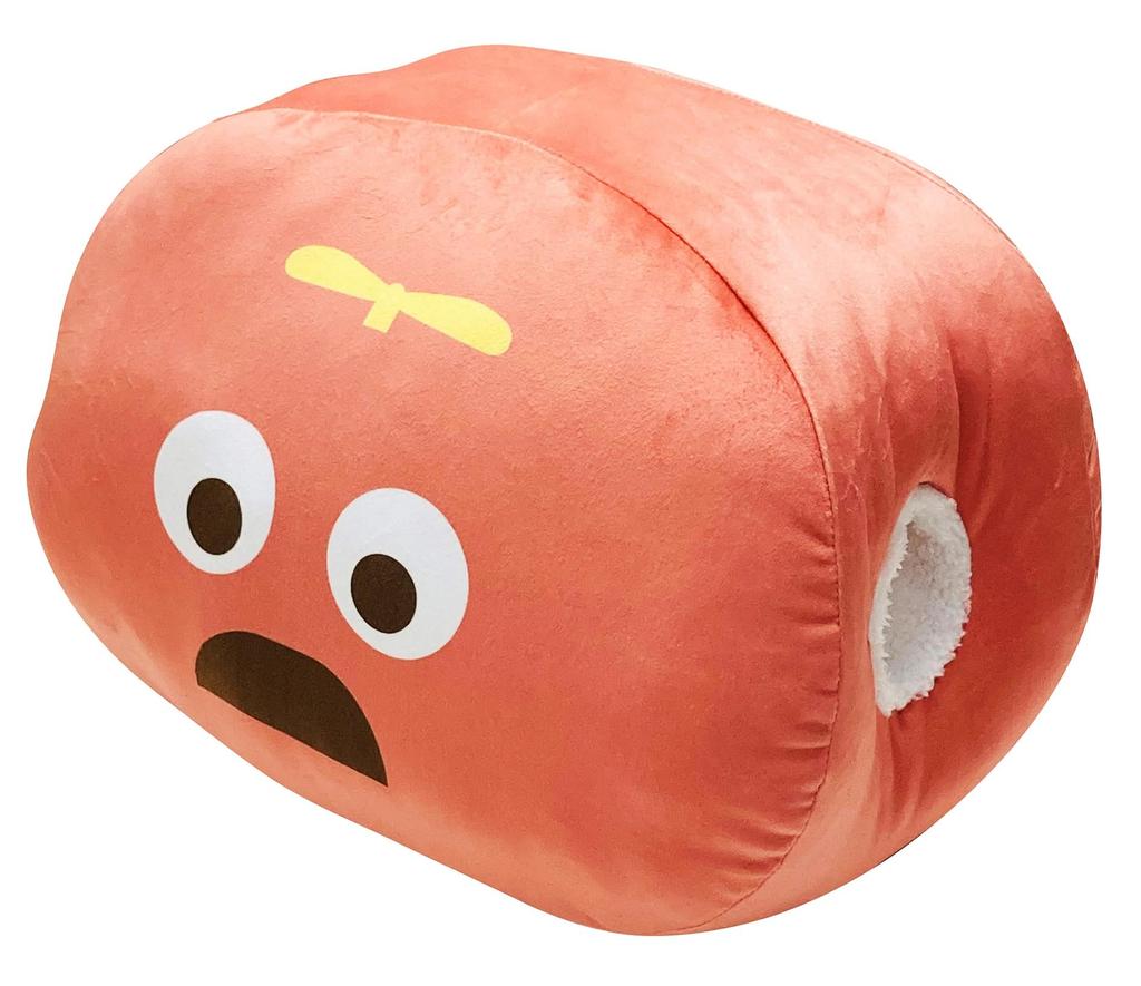 MORIPiLO Gachapin Mukku Body Pillow Hug Cushion 38x25x26cm Soft Plush Nap Toy Red