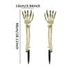 WTEMPO Halloween Skeleton Stakes Zombie Ghost Arm Stake Severed Plastic Skeleton Hands Yard Signs for Lawn Stakes Garden Halloween Props Decoration