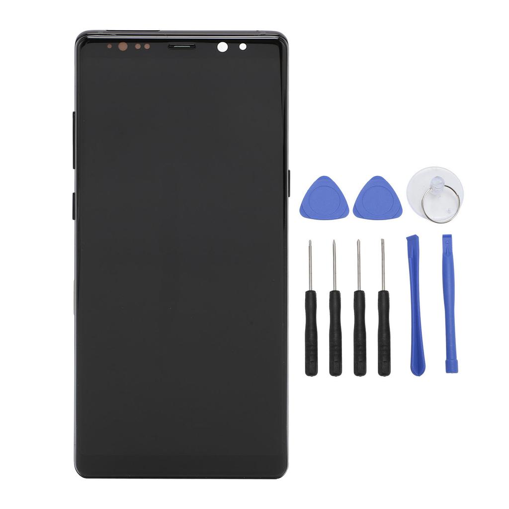 Screen Replacement for Galaxy Note 8 Phone TFT LCD Digitizer Touch Screen Assembly with Frame and Repair Tools