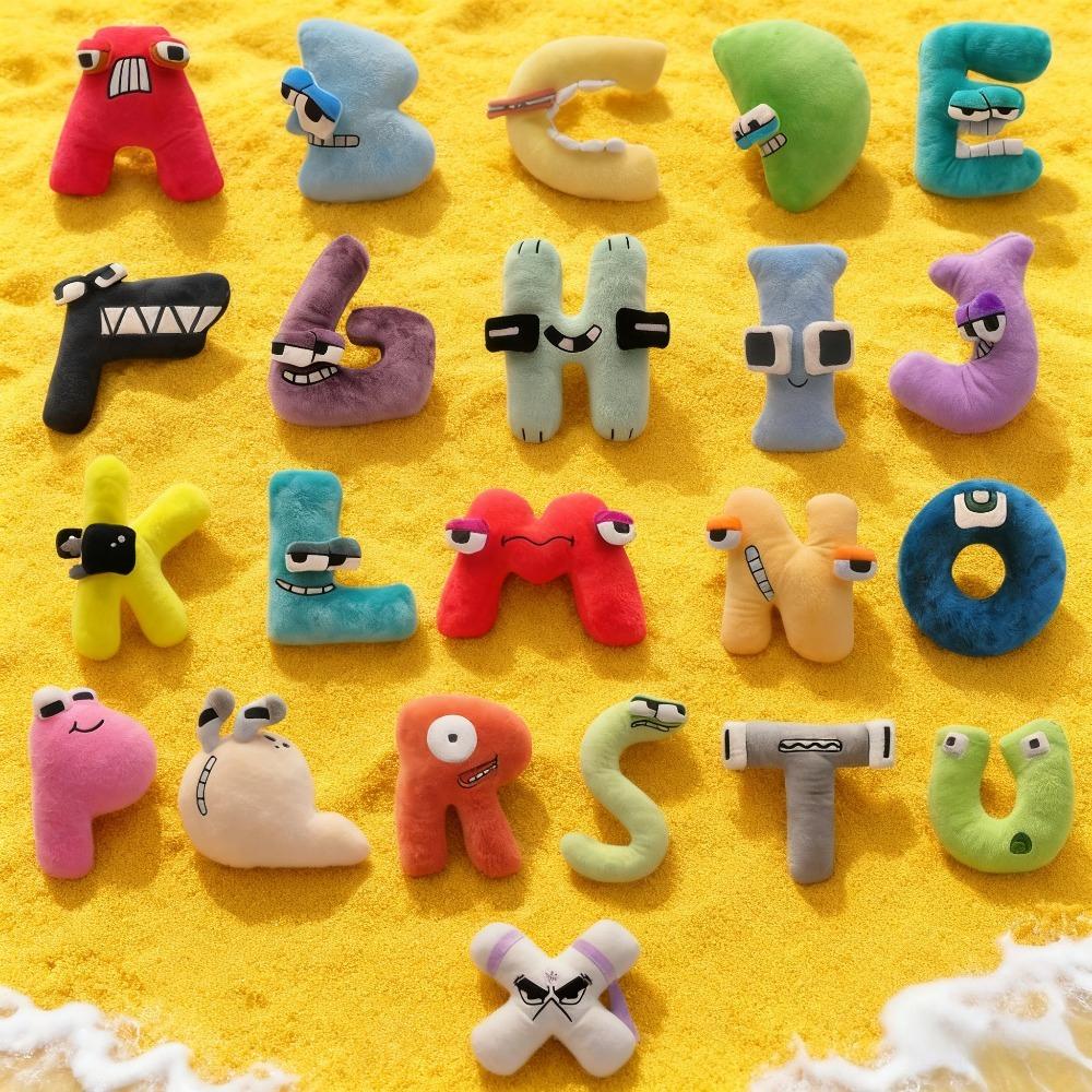 HOT Plush Dolls English Alphabet Lore Legend Plush Doll Children's Enlightenment Education Lovely Toy Doll Christmas and Birthday Gifts