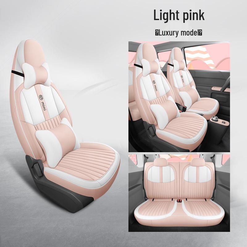 Panda Mini Universal Leather Car Seat Cushion - New Model, All-Season