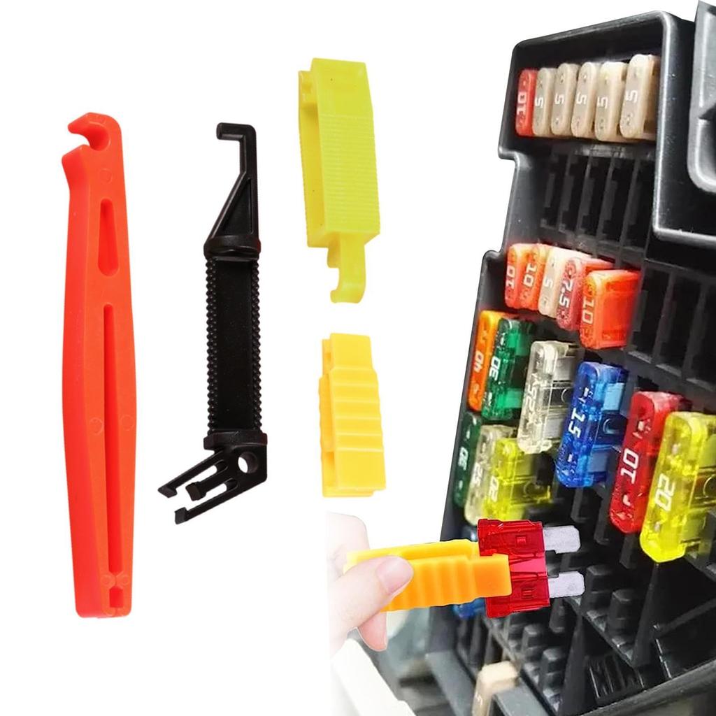 Car Fuse Clips, Car Fuse Puller Tools, 4 Pcs Car Fuse Extractor Clip Tools,