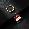 Keychain for Women Men Egypt Map Flag Shape Keyring Ethnic Style Flag Keyring