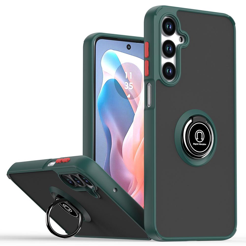 

For Samsung Galaxy S25 Case PC + TPU Ring Kickstand Anti Drop Phone Back Cover D