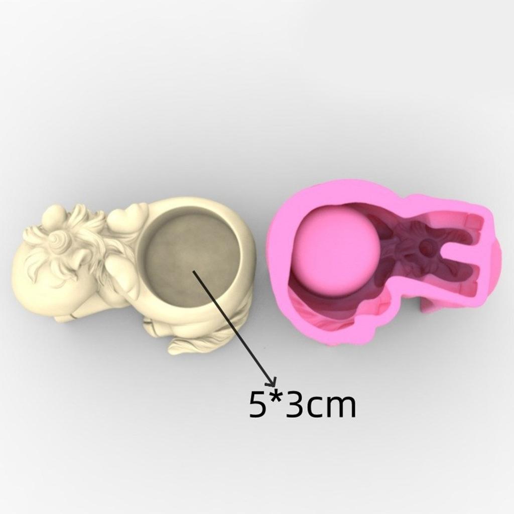 Silikonform mit Einhörnern, Blumentöpfe, Sukkulenten-Pflanzgefäßformen, DIY-Bastelharzform, Schmuckaufbewahrungsbox-Form, Wohndekoration
