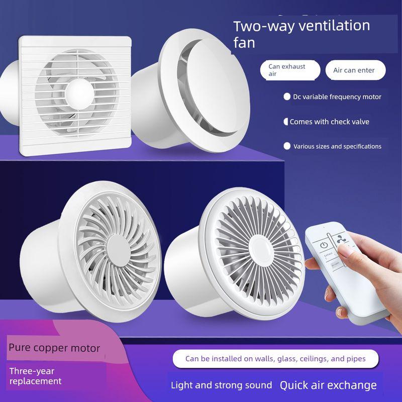 Exhaust Fan for Bathroom, Powerful Silent Household Wall-Mounted Window Duct Exhaust Fan, Toilet Exhaust Fan
