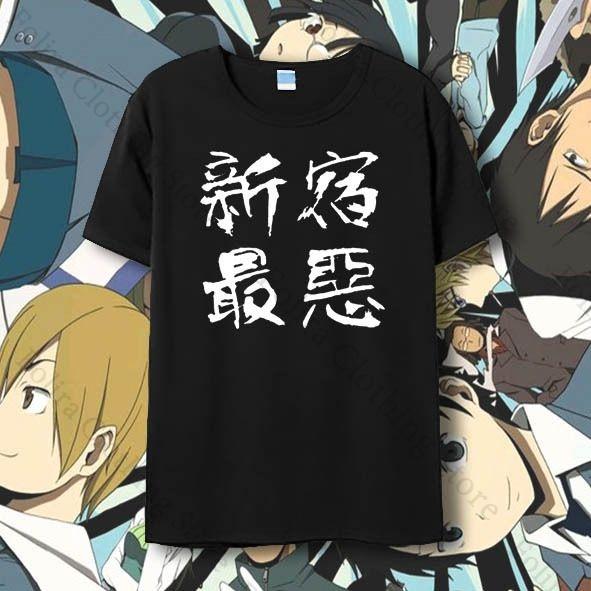 Anime DuRaRaRa Series Print Tshirt Unisexs Top Summer Tops Short Sleeve Tee Unisex Womens Tshirt Cotton T Shirt Clothes