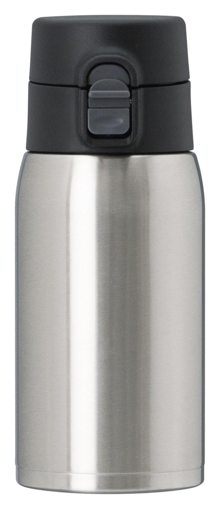 

Atlas AIW-350SV 350ml Stainless Steel Water Bottle, Heat and Cold Insulation, Double-Walled, One-Touch Operation, Silver
