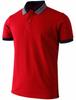 BISIL POL Herren Piqué Kurzarm Performance Poloshirt, 5 Farben, Rot-XXL