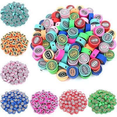 20Pcs 10mm Eye Soft Clay Round Eye Beads DIY For Necklace Bracelet Pendant Jewelry Making