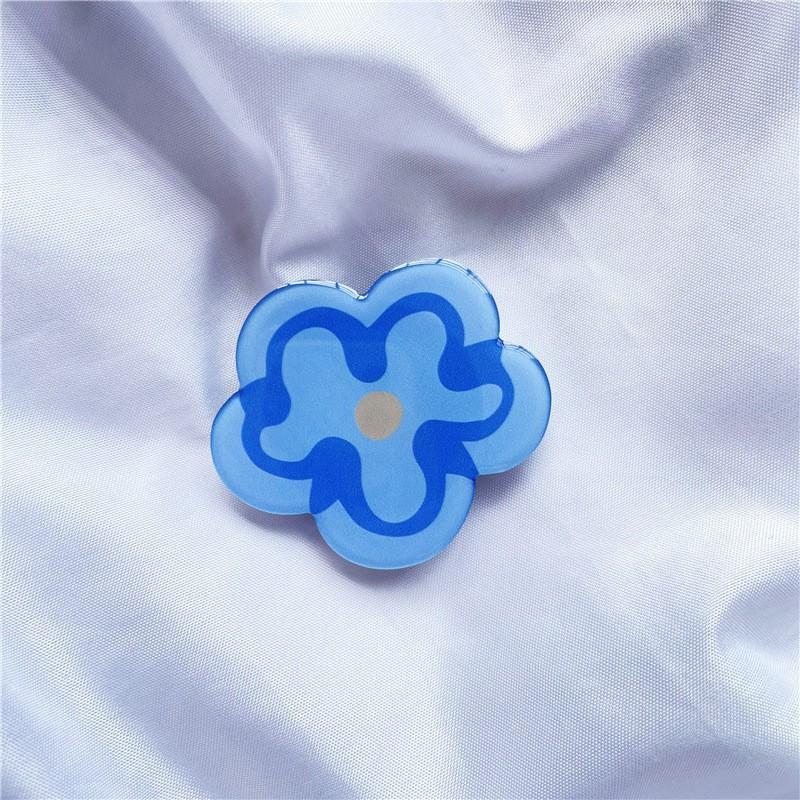 

Airbag Holder Korean Style Ins Shaped Sun Smiling Flower Dropper Glue Lazy Desktop Telescopic Phone Gift
