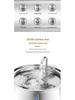 SUS304 Stainless Steel 4L Automatic Pet Water Dispenser with Visible Window