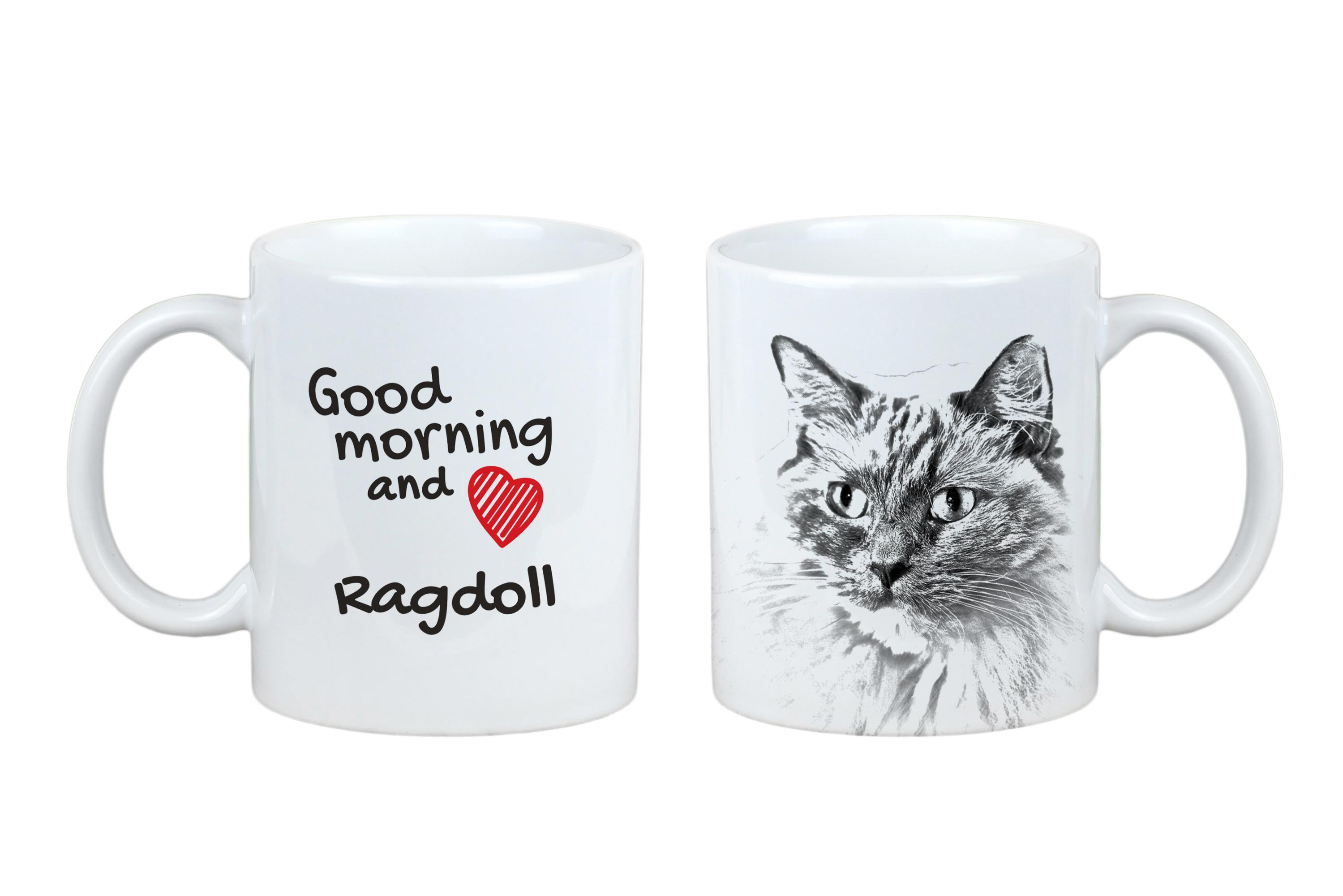 

Ragdoll - cat mug, personalized mug with print, classic gift for everyone from the Art-Dog brand білий