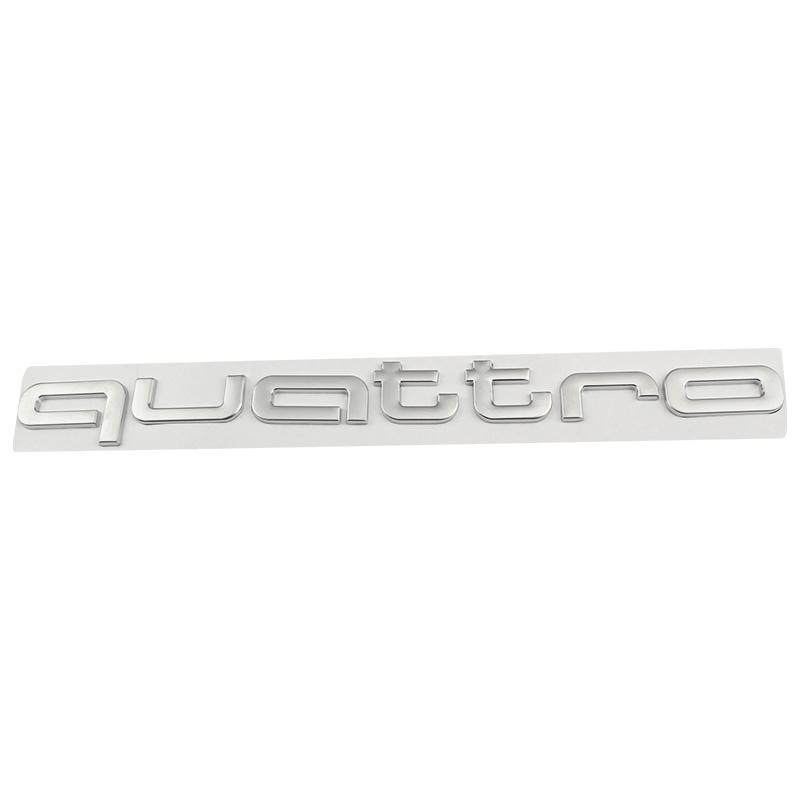 Car Metal Sticker Front Bumper Shovel Logo Decals For K4 Quattro A3 A4 S3 S4 RS3 RS4 RS5 RS7 Badge Emblems Accessories 431Qs33