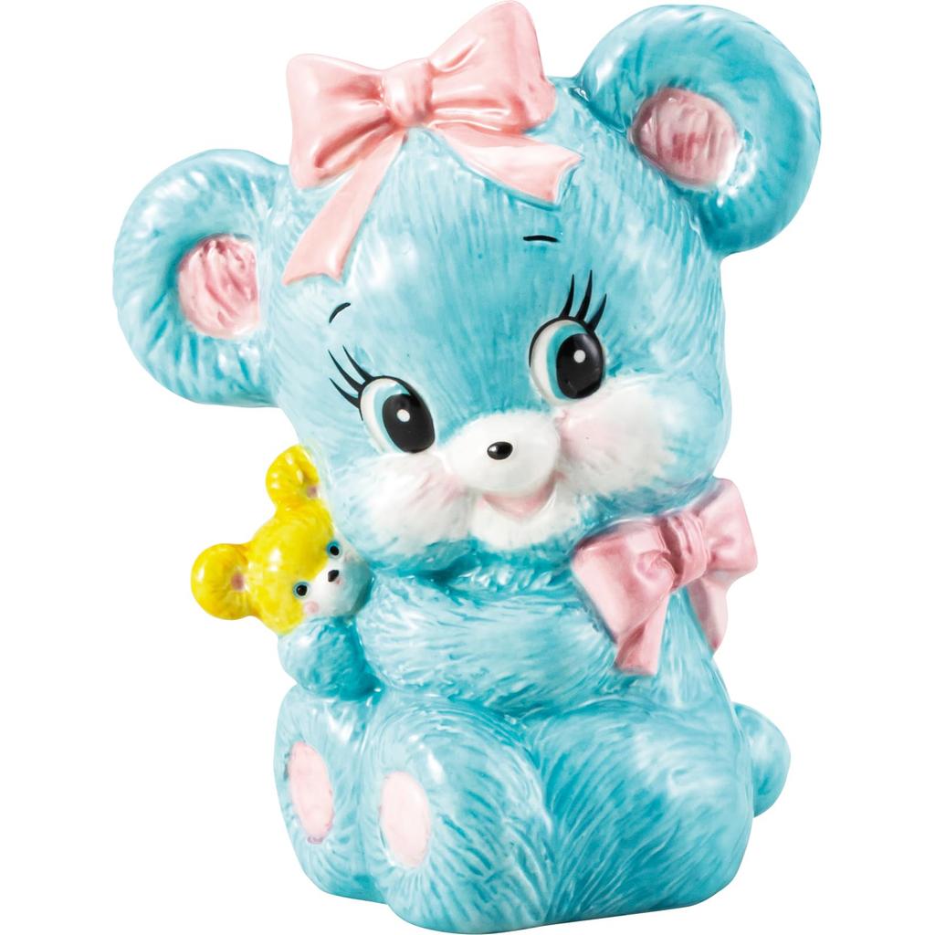 3D Piggy Bank 10 X 12 Cm Hugly Goods Swimmer Goods Birthday Gift Blue "Swimmer" Approx. SAN4737-1