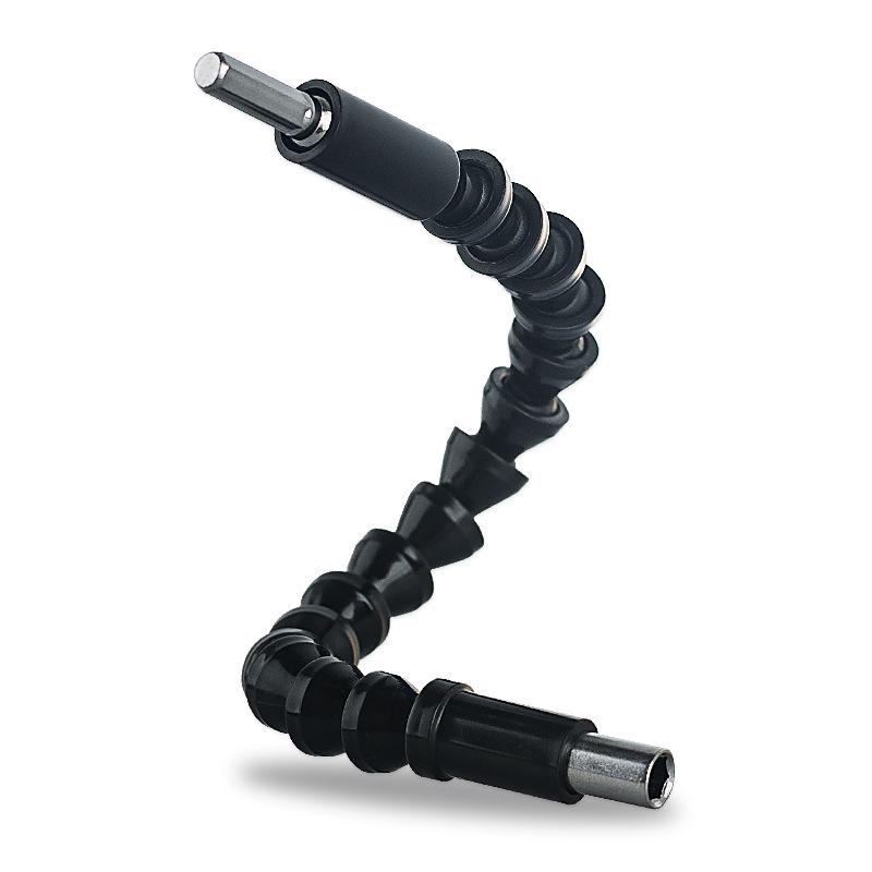 Yunbei 300mm Flexible Black Hose with Silver Corner Tool and Ten-Hole 25mm Bit Set