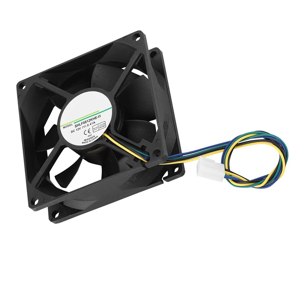 SHLF0812KHE 11 DC12V 0.41A 8CM 4Pin PWM Temperature Control Chassis Cooling Fan Cooler