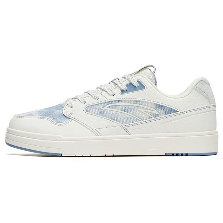 

Новые кеды Anta Street Naughty с низким верхом, противоскользящие, износостойкие, для скейтборда, мужские, бело-синие тай-дай 912528016F-9 40