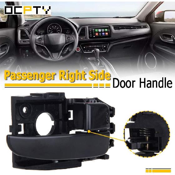 OCPTY Door Handle Interior Passenger Right Side Replacement fit 2001-2006 for Hyundai Elantra Inside Door Handle Black