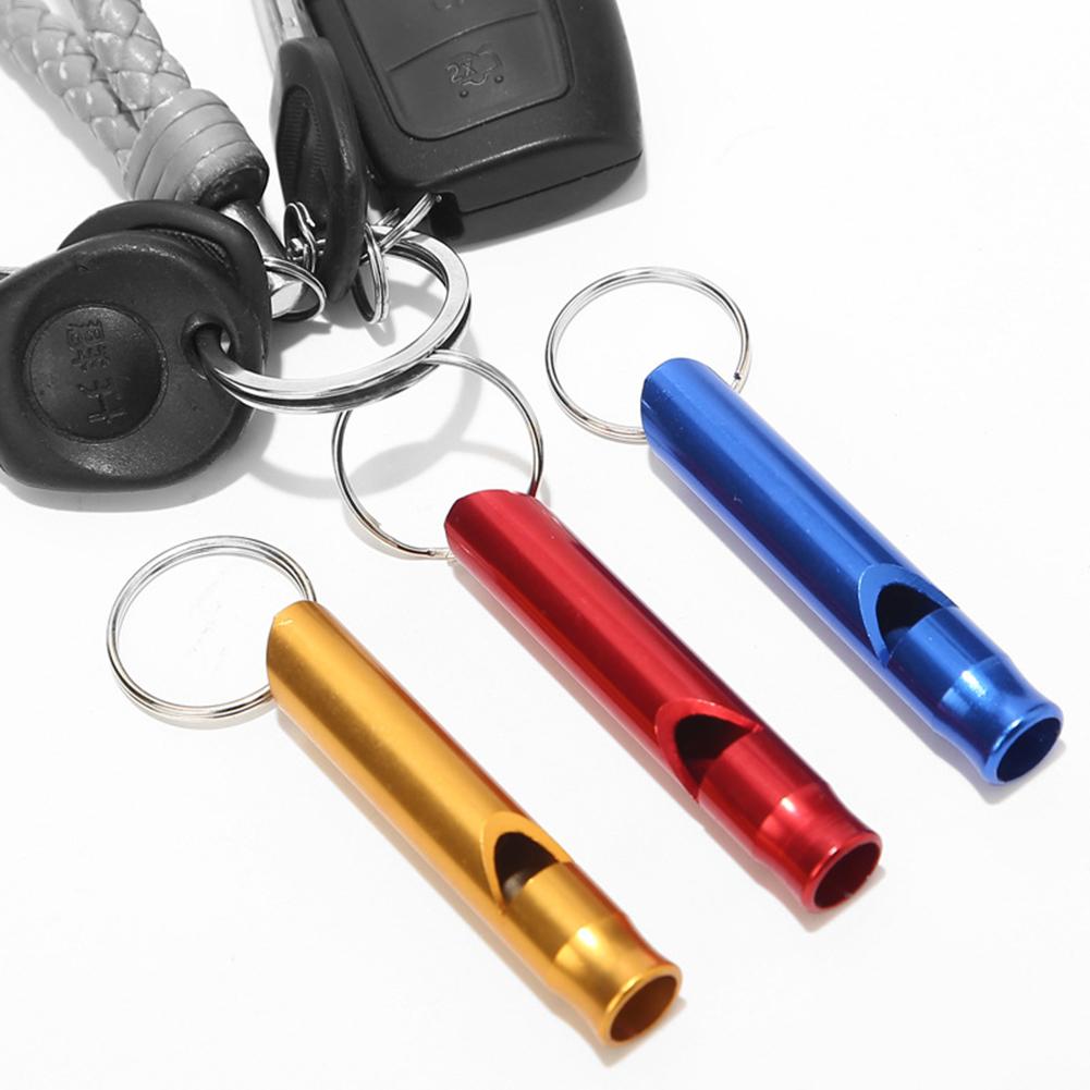 Aluminum Alloy Emergency Whistle Ultralights Safety Survival Whistle For Camping Hiking Outdoor Emergency