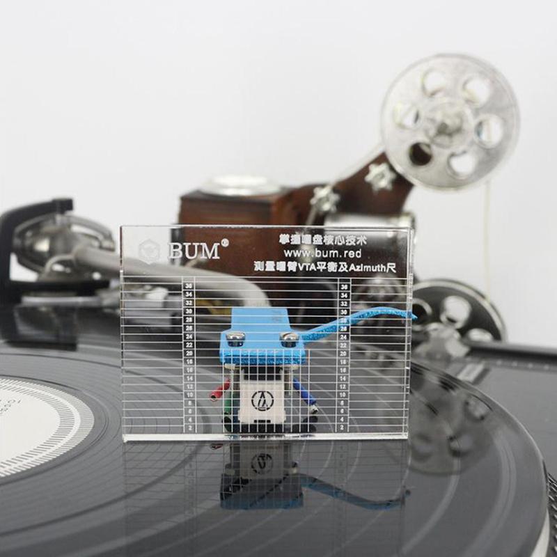 Lp Vinyl Record Player Measuring Phono Tonearm Vta/Cartridge Azimuth Ruler Tool