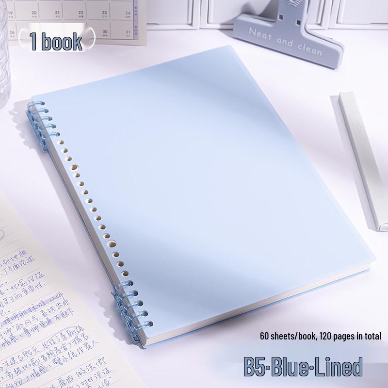 Morandi Colors Detachable Coil Notebook - B5, A4, A5 - Student-Friendly, High-Quality Loose-Leaf Design
