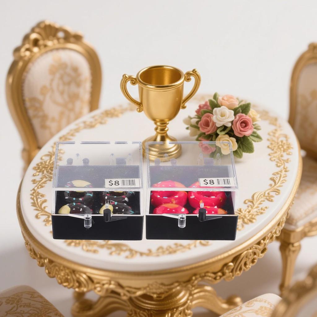 FRCOLOR Miniature Dollhouse Pretend Interior Photography Accessories Cakes, Cakes, 5-Piece Set, Sweets, Miniature, Play, Resin, Decor,