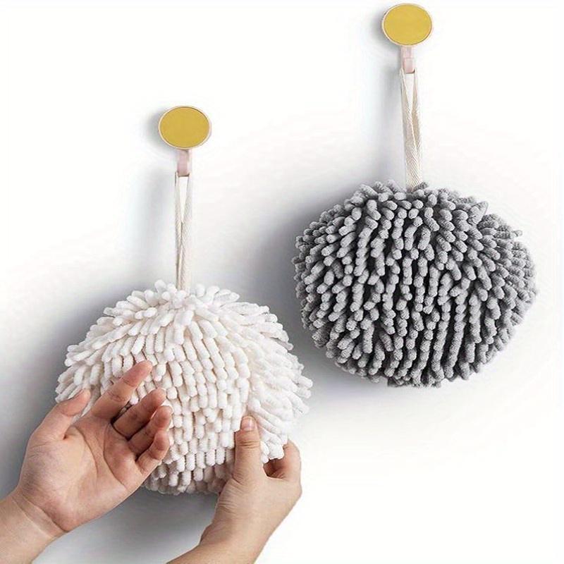 1pc Absorbent Hand Wipe Balls, Hanging Kitchen Hand Wipers, Handy Reusable Handkerchiefs