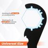 Heavy Duty Sink Drain Wrench Open Plumbing Wrench Lock Nut Wrench  Strainer Remove