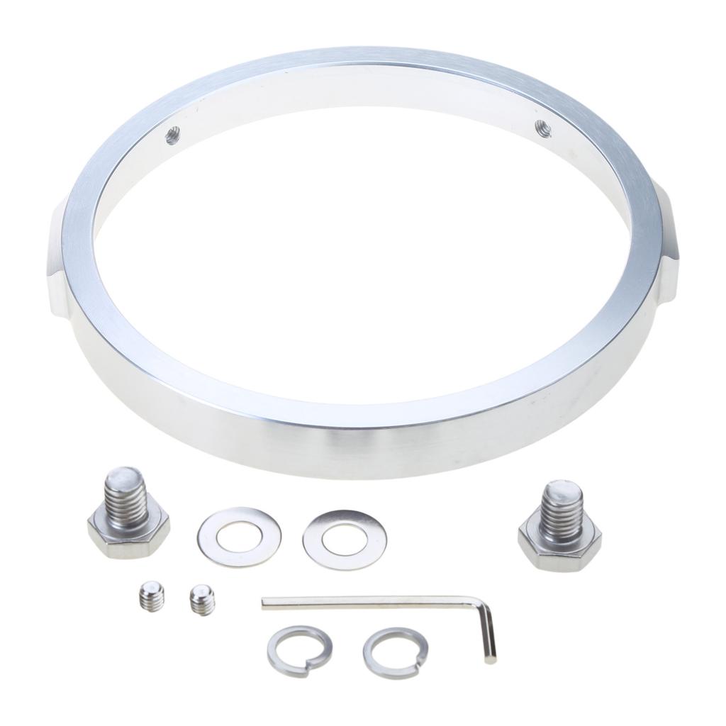 Motorcycles Lighting Accent Accessory: 5-3/4" LED Headlight Trim Rings Modification Headlamp Bezel Trims