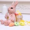 Easter Bunny Statue Adorable Collectible Easter Rabbit Ornaments Spring Home Decor Bunny Figurines for Shelf Table Nursery